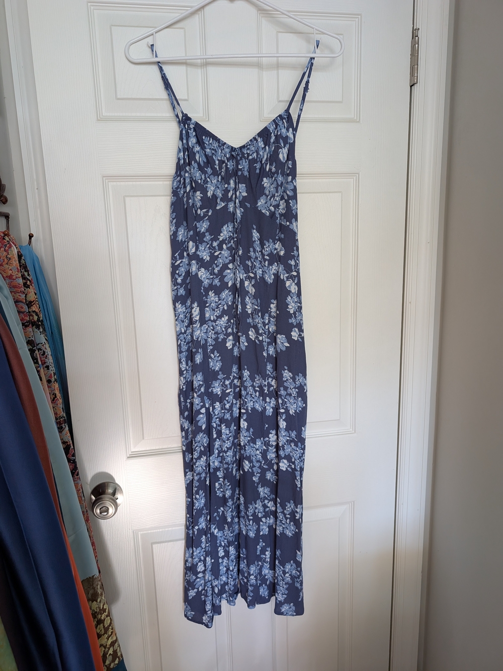 Torrid Lovesick Navy Blue Floral Spaghetti-Strap Dress 0/12
